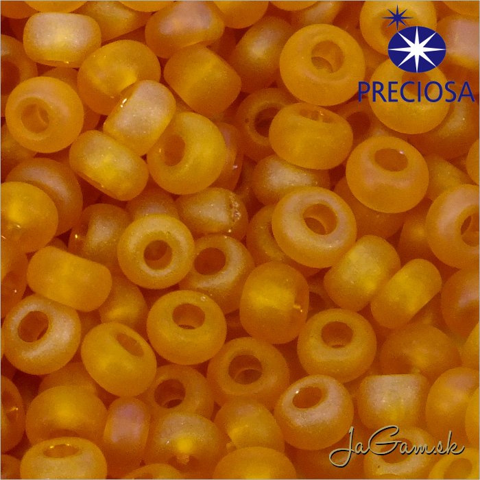 Rokajl Preciosa 8/0 oranžová matná 10 g (14008)